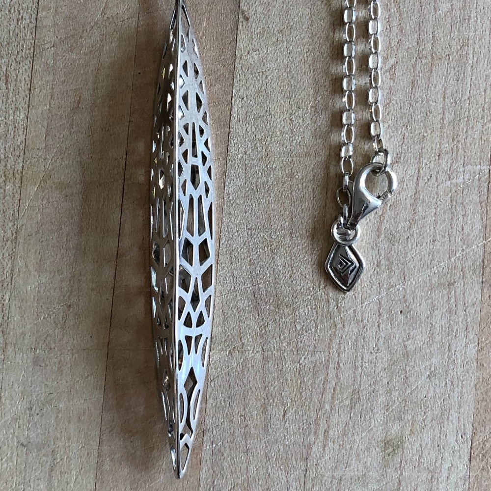 Silpada Silver Geometric Pendant Necklace